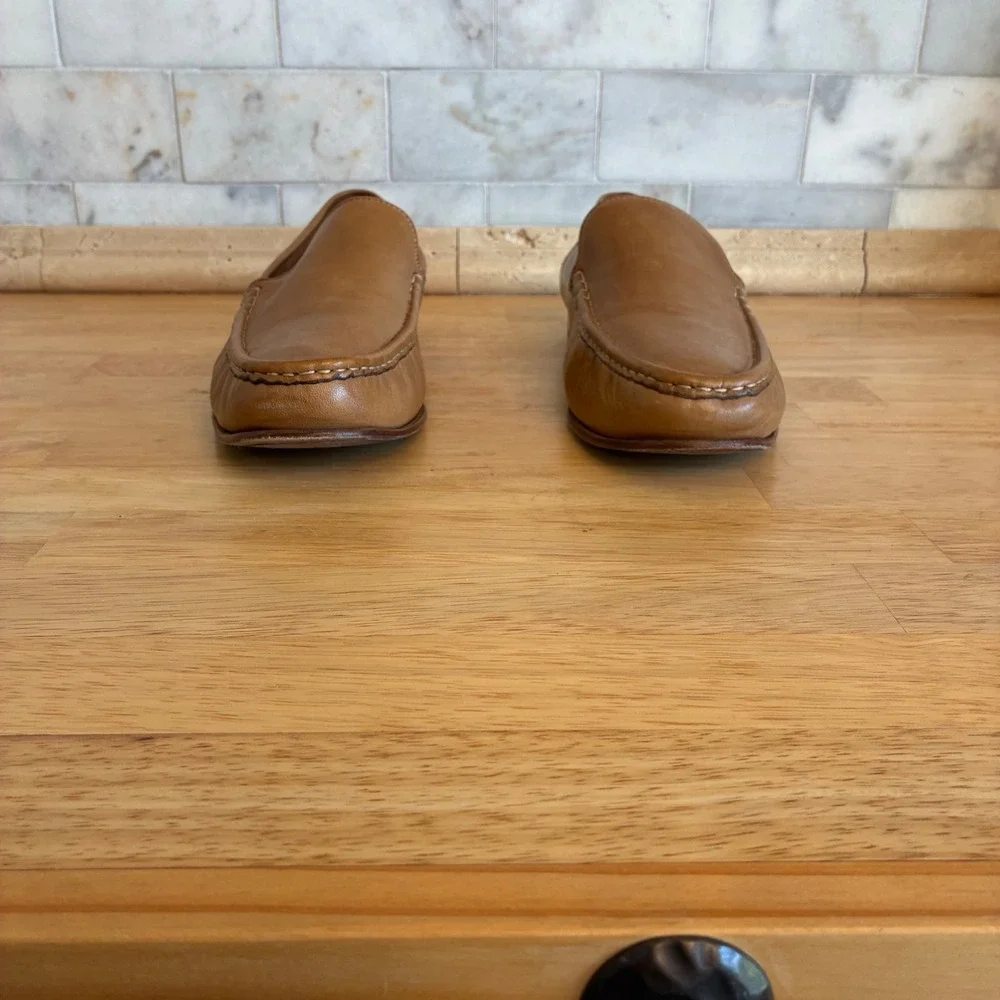 Cole Haan Loafers Mens 11.5 Tan Leather Grant Moc Toe Slip On Hampton Shoes